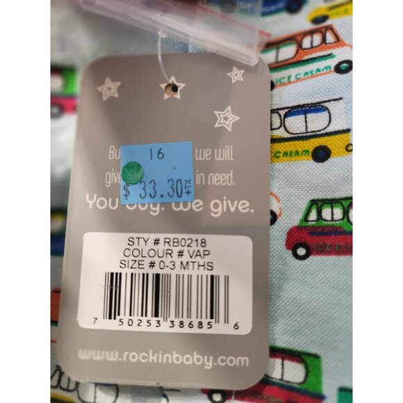 Rockin' Baby 0-3m One Piece New With Tag - Picture 3 of 4